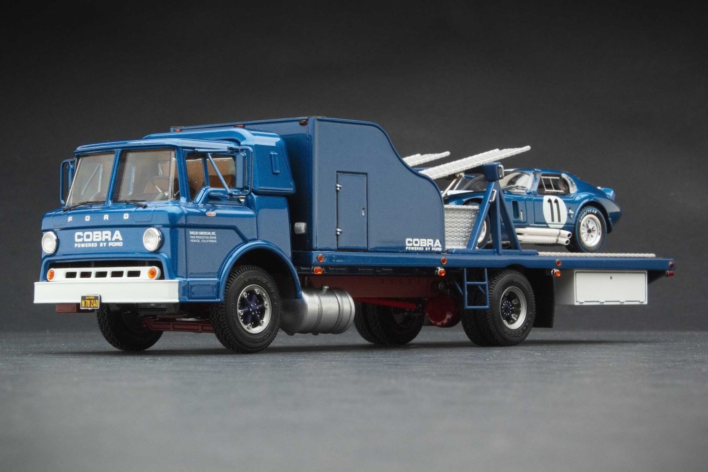 Shelby Transporter | To LAX en route to Le Mans with Cobra Daytona Coupe | Guardsman Blue