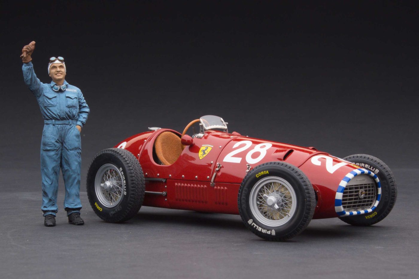Pole, 1952 Grand Prix of Switzerland | Giuseppe "Nino" Farina with Driver Figurine