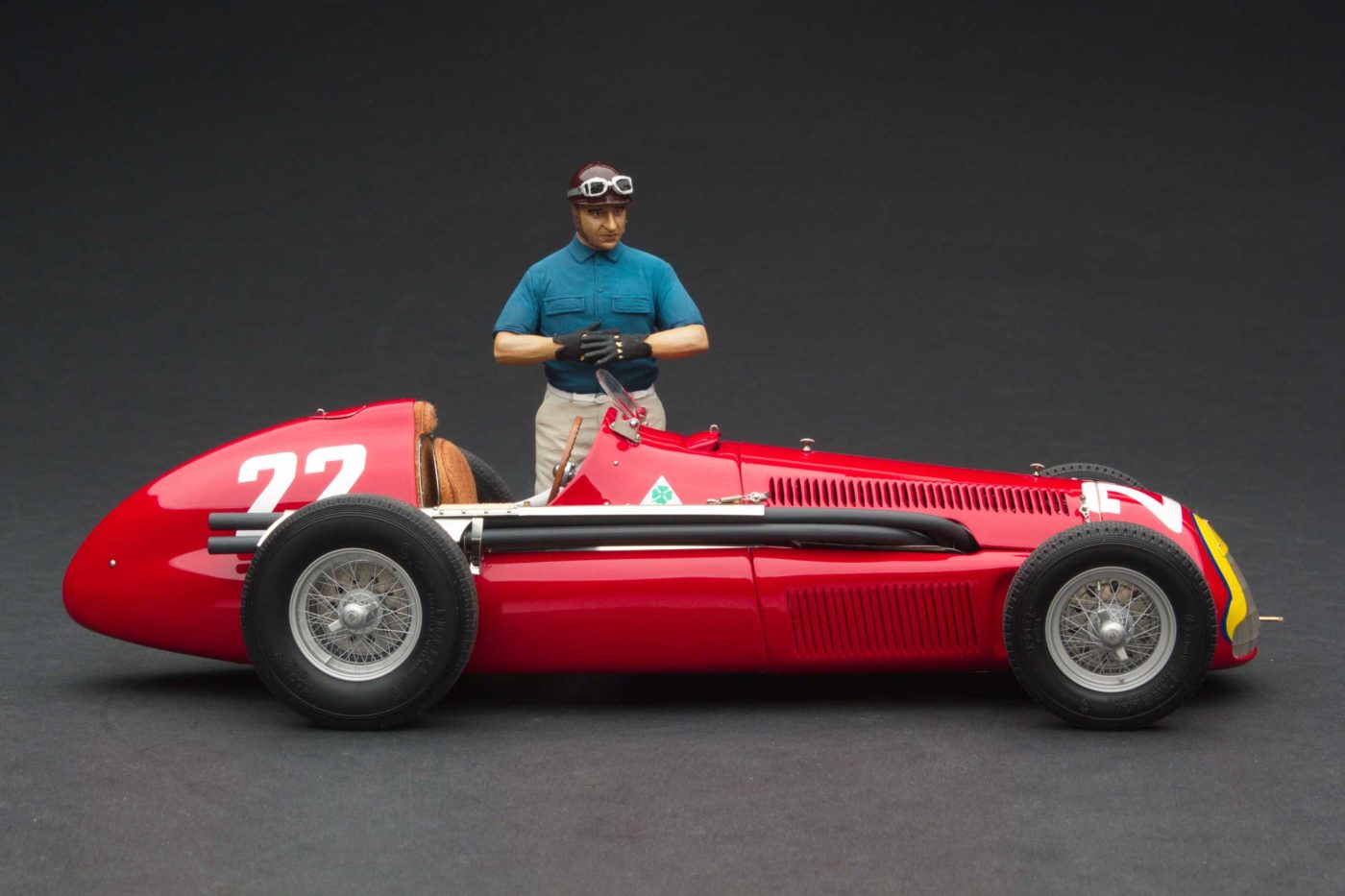 Winner, 1951 Grand Prix of Spain | Juan Manuel Fangio | with Driver Figurine